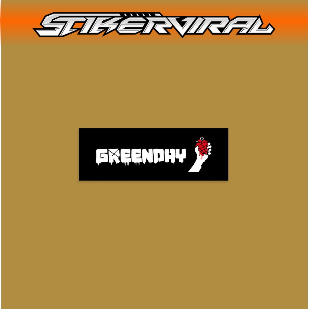 

STIKER GRAFTAC - Logo Greenday - STIKER AESTHETIC LAPTOP, AKSESORIS HP, ANTI AIR, MOTIF,HELM.