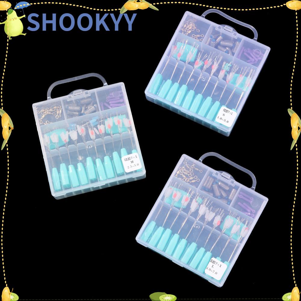 Chookyy Set Bobber Pancing Silicone Float Gear Konektor Terminal Stopper Pelampung