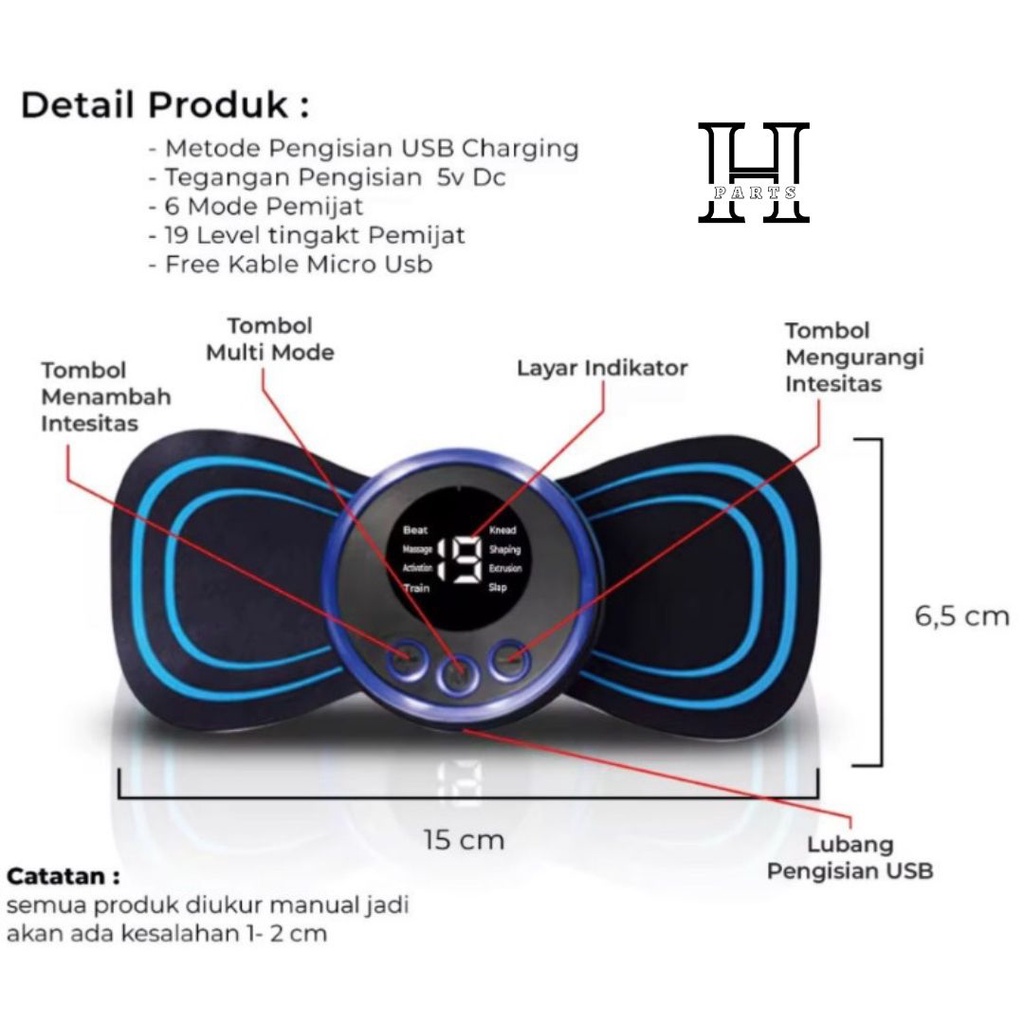 ALAT PIJAT TERAPI MINI PAD MAT EMS