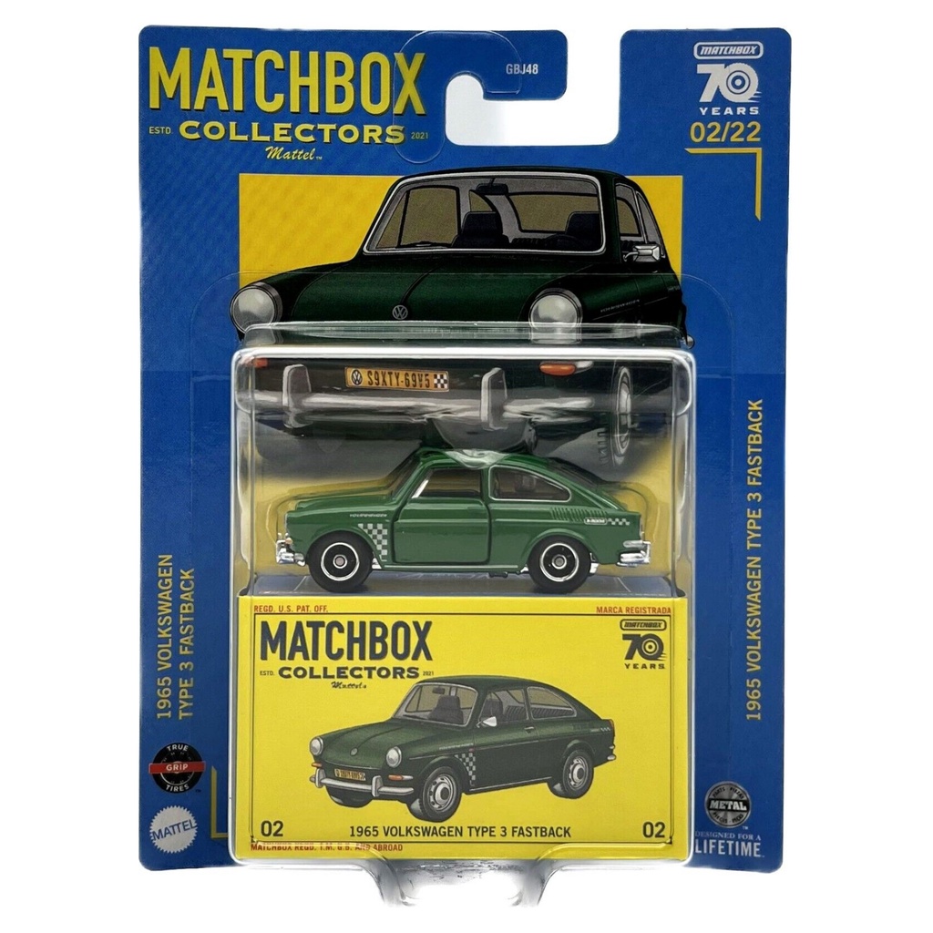 Matchbox Collectors 1965 Volkswagen Type 3 Fastback Hijau