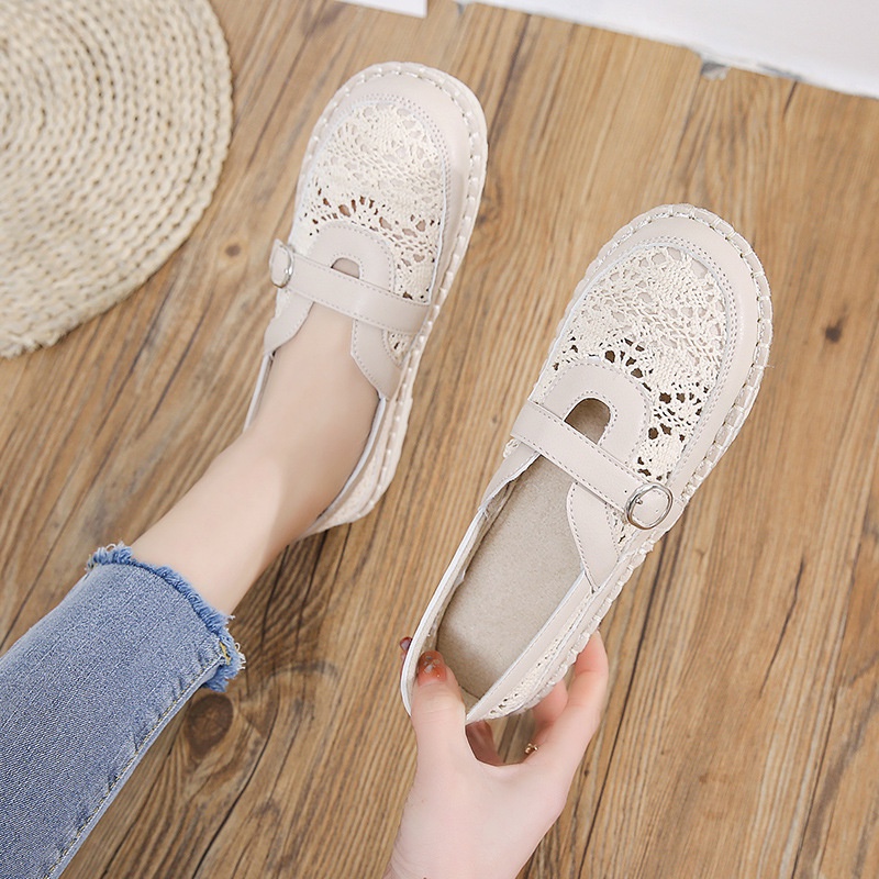 COD 665 Sepatu Sneakers Slip On Brukat Casual Wanita Premium