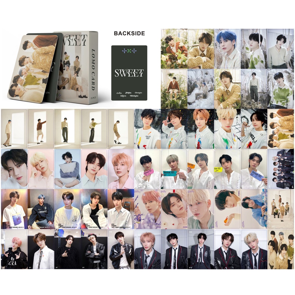 55pcs /box TXT Album SWEET Photocards Desire Kartu Lomo Tomorrow X Together Kpop Postcards