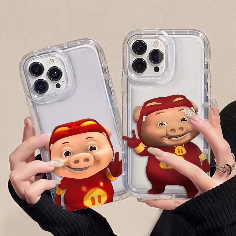 IPHONE Yeah Pigs Soft Phone Case Kompatibel Untuk Iphone14 13 11 12 Pro XS Max X XR 7 +8 Plus Pasangan Casing Silikon TPU Shockproof Cover