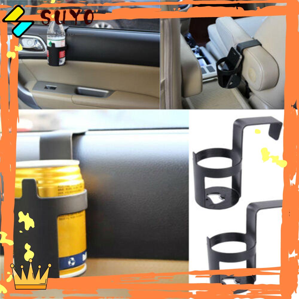 Suyo 1/2Pcs Penahan Cangkir Pintu Truk Mobil Multifungsi Mudah Dipasang Botol Minuman Window Hook Mount