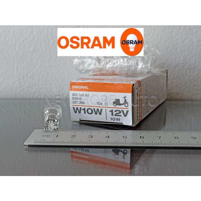 Bohlam T13 OSRAM 92910 W10W 12V-10W Bohlamp osram T13