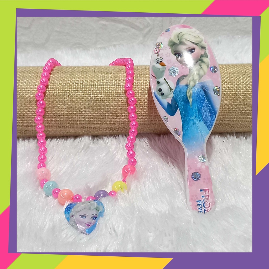 1214 / 1 set sisir kalung anak motif karakter