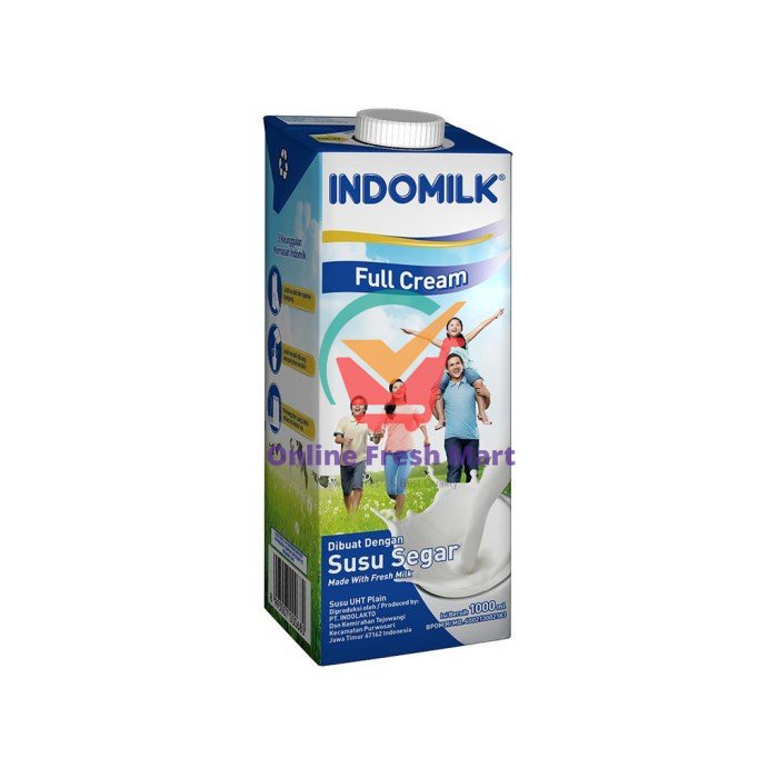 

Susu Indomilk UHT Plain / Cokelat [1 Liter] - PLAIN 950ML - Online Fresh Mart Denpasar