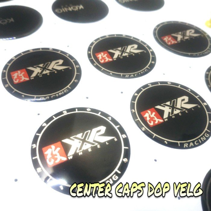 STICKER EMBLEM DOP VELG XXR WHELL  - 44 MM