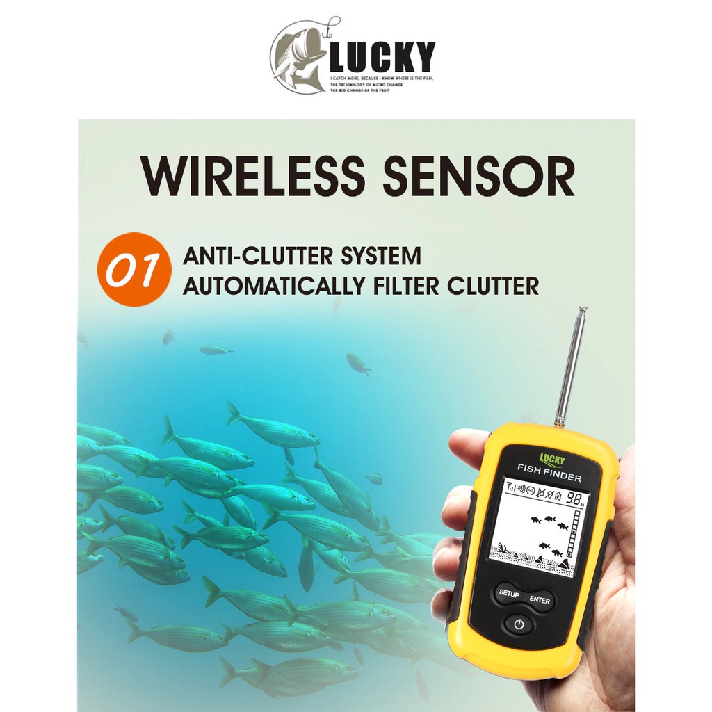 936 LUCKY FFC1108 Portable Sonar Fish Finder Fishing Lure