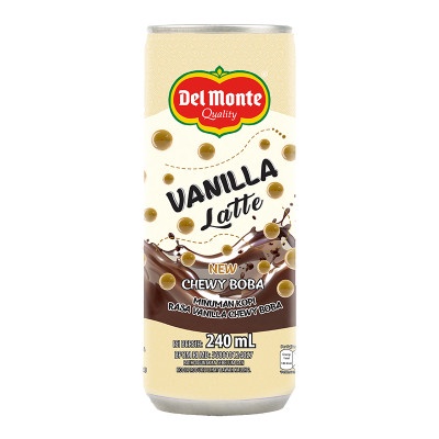 

Del Monte Vanilla Latte Minuman Kopi Chewy Boba 240 ml x 3 pcs