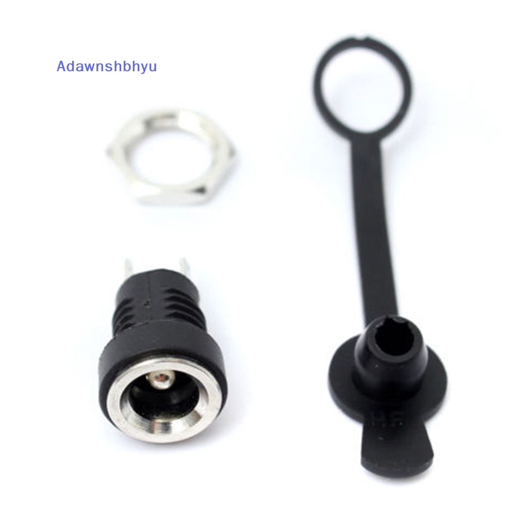 Adhyu New 2x Waterproof 5.5mmx2.5mm DC Power Supply Female Jack Socket Panel Mount Sambung ID