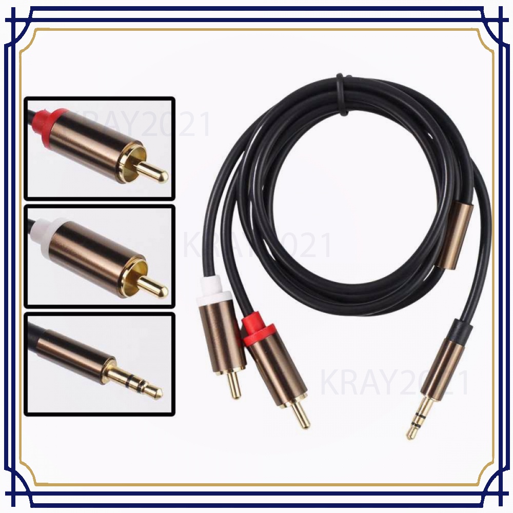 Kabel Audio RCA to 3.5 mm Auxiliary Cable 1 m - CB061