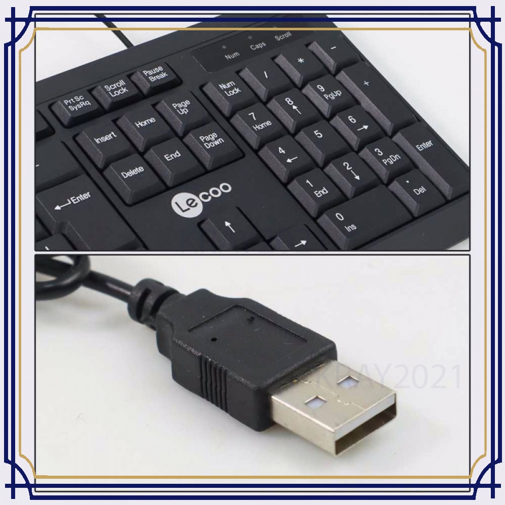Lecoo Keyboard Wired KB039