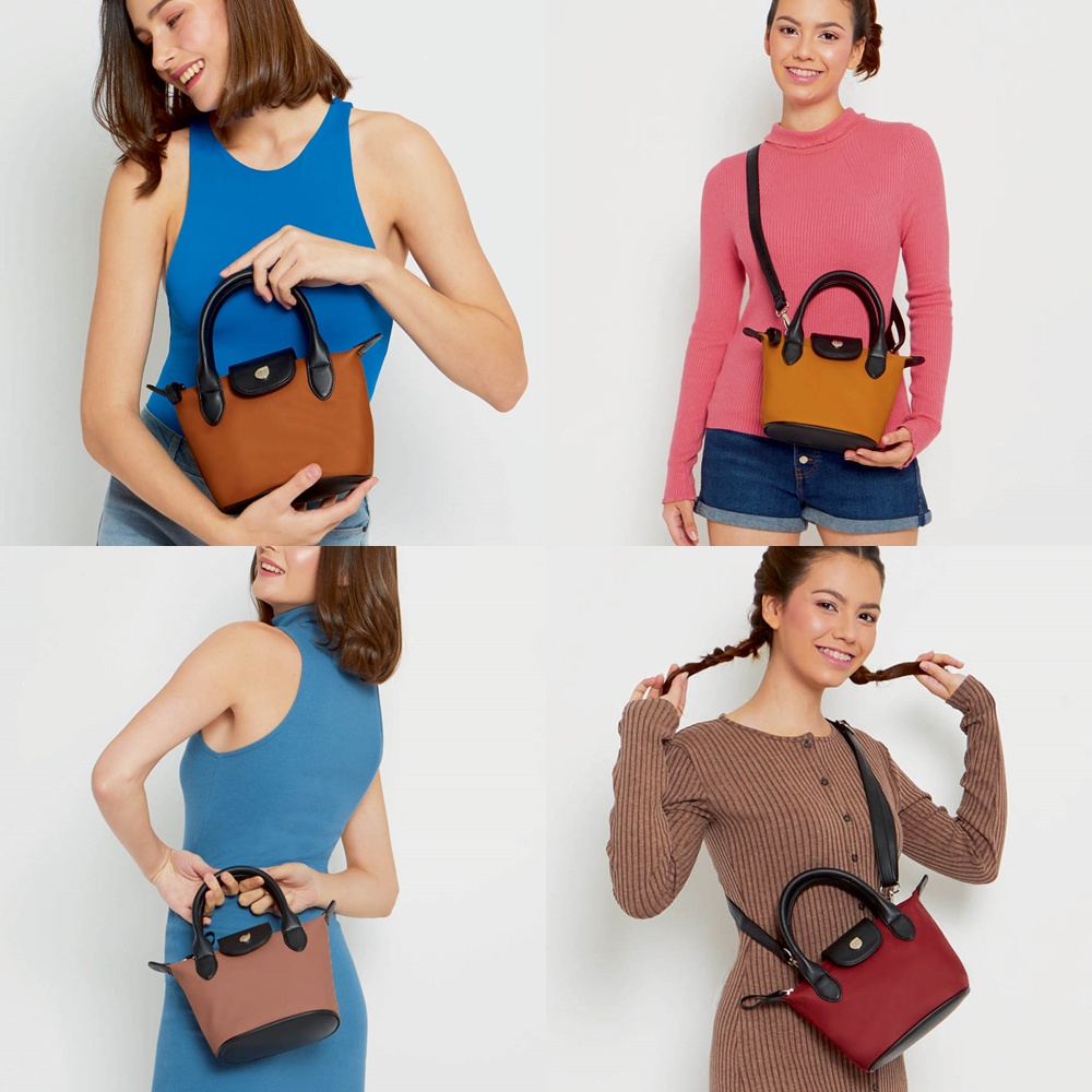 Tas Selempang Wanita Brunbrun Paris VILLE BOWLER RED BT8364R1 - VILLE BOWLER PINK BT8365P3 - VILLE B