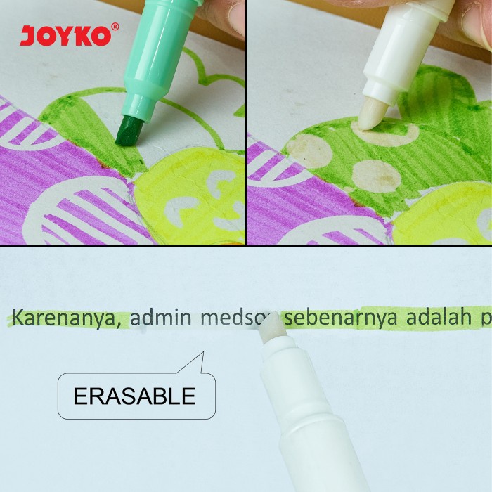 

Erasable Highlighter Penanda Dapat Dihapus Joyko HL-69-6