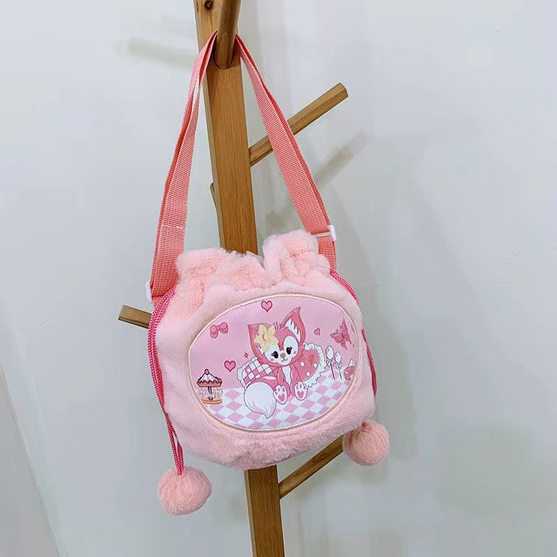 TAS SERUT KUROMI CINNAMONROLL MELODY SELEMPANG MADLEY Sling Bag Fashion Motif Kartun Karakter Hewan Anak &amp; Dewasa Pom Pom