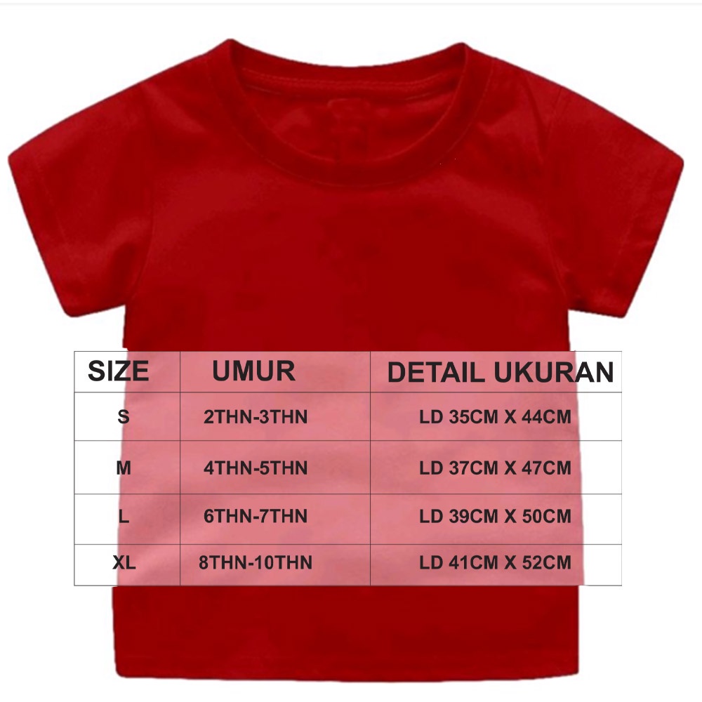Kaos HUT RI Anak Kaos MERAH PUTIH Kaos Anak 04