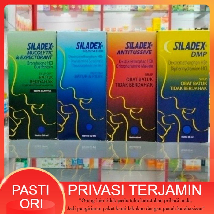 Siladex Obat Batuk 60 mL / siladex batuk kering / dahak / flu / pilek