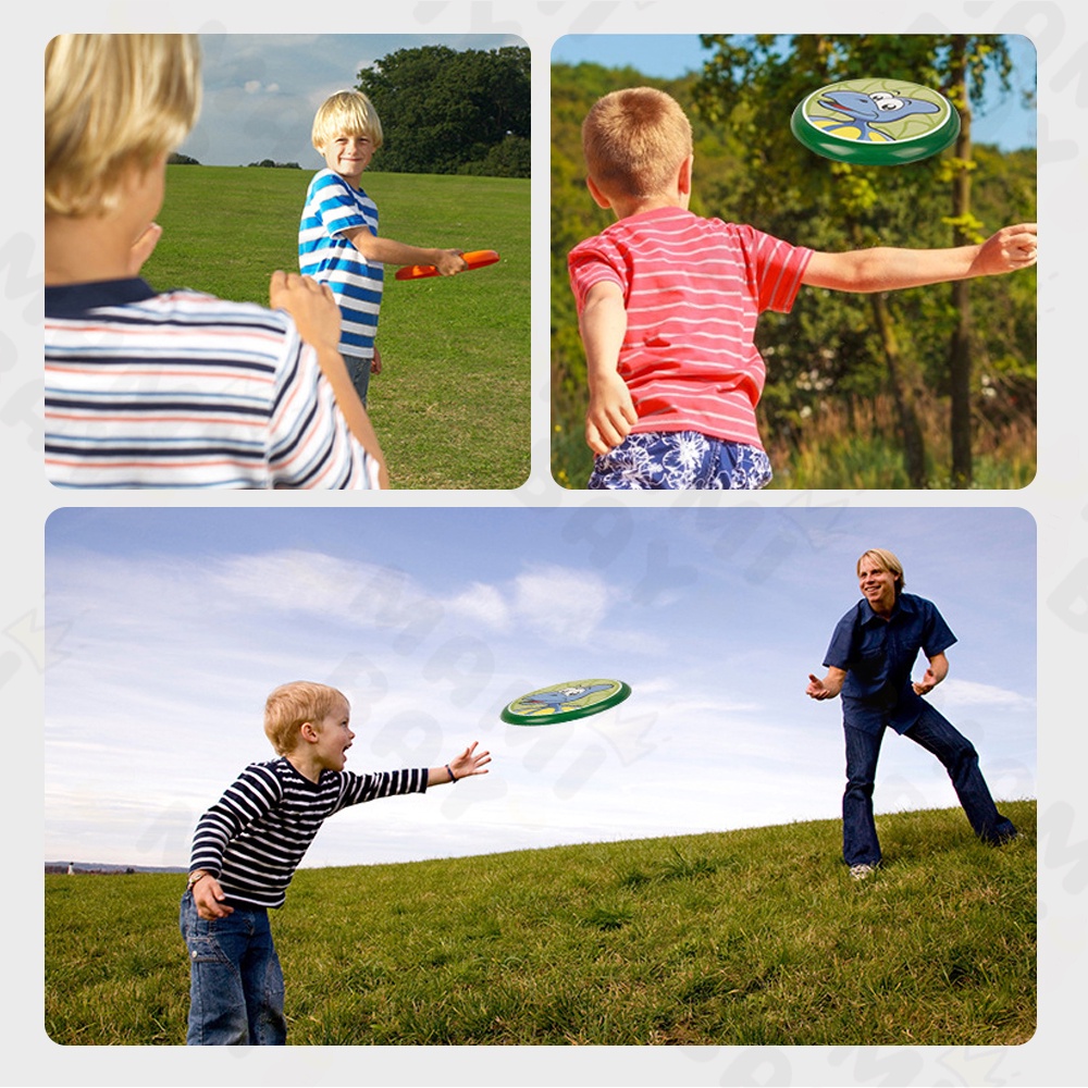 Mamibayi mainan anak lembut PU frisbee mainan luar ruangan lempar tangkap/flying disk game outdoor