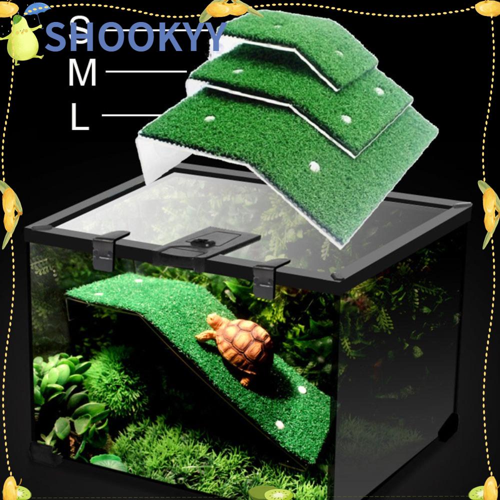 Chookyy Turtle Basking Platform Slope Drying Platform Basking Floating Island Moss