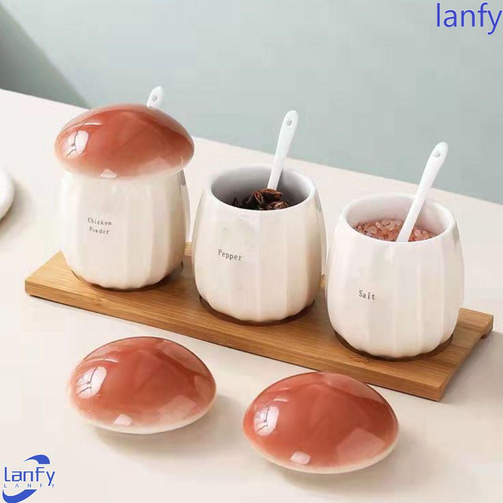 Lanfy Mug Kopi Lucu2023 Jamur Keramik Kartun Untuk Rumah Kantor Cangkir Susu