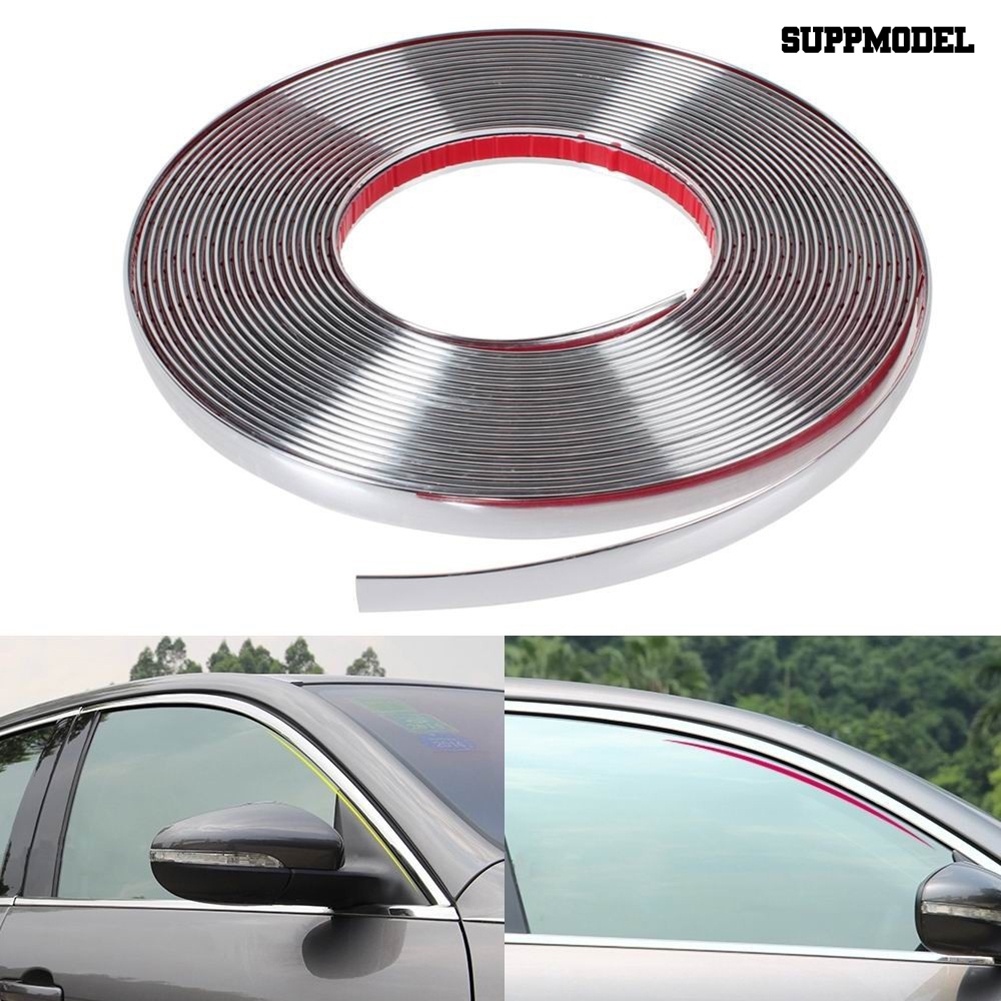 [SM]Universal 6mm 15mm 18mm 22mm Mobil Chrome Styling Dekorasi Moulding Lis Strip