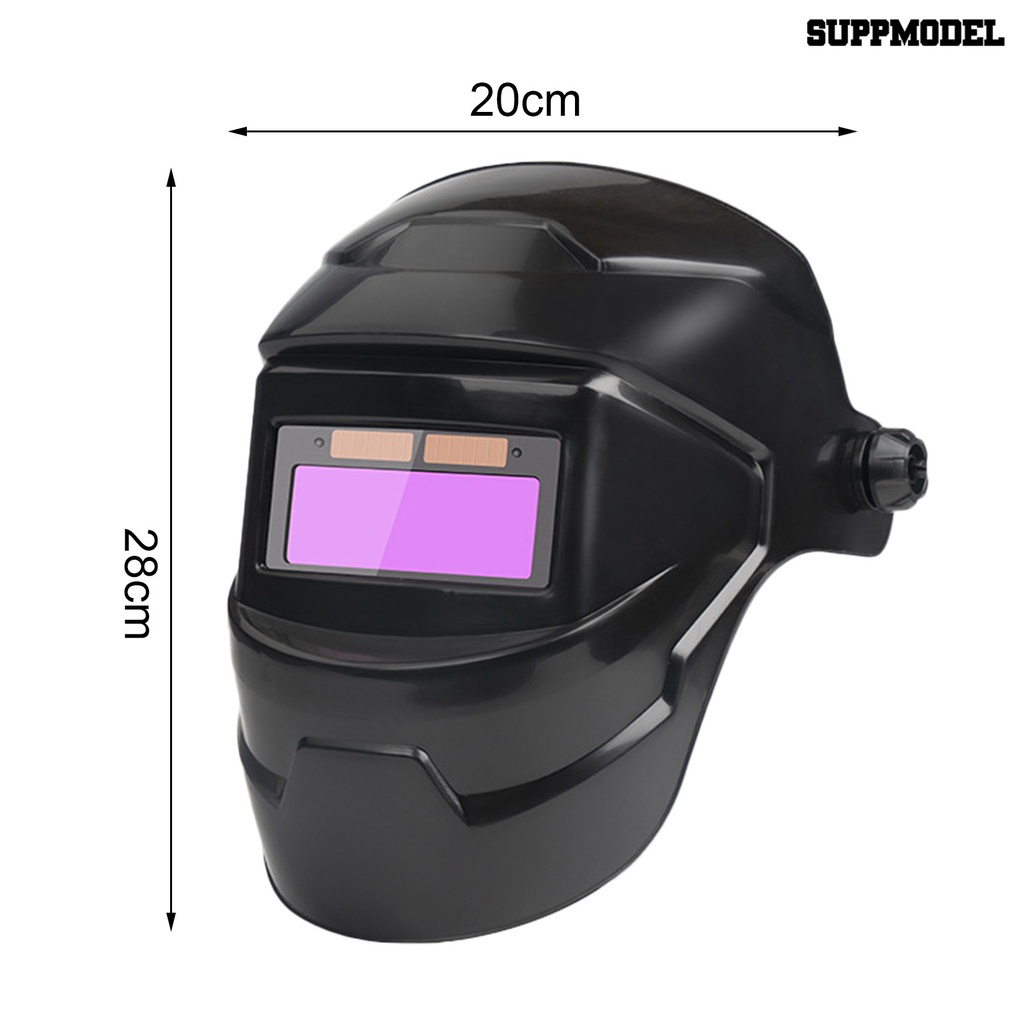 [SM] Helm Las Tenaga Surya Auto Darkening LCD Clear Welding Shield Tudung Gerinda Safety Gear