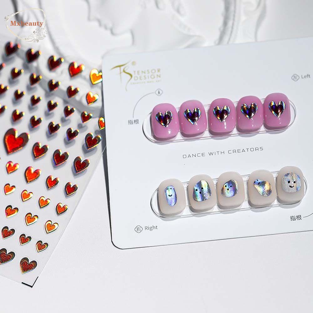Mxbeauty Bronzing Stiker Kuku Wanita Kelinci Love Hati Bintang Nail Art Dekorasi