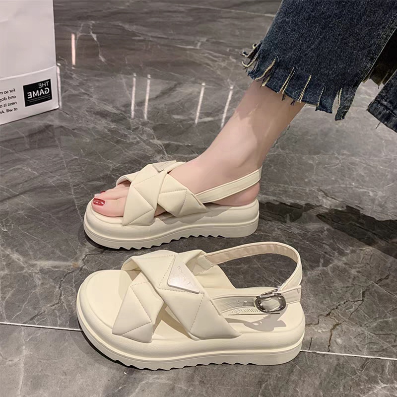 COD POS 785 Sandal Wedges Velcro Straps Platform Wanita Import Premium