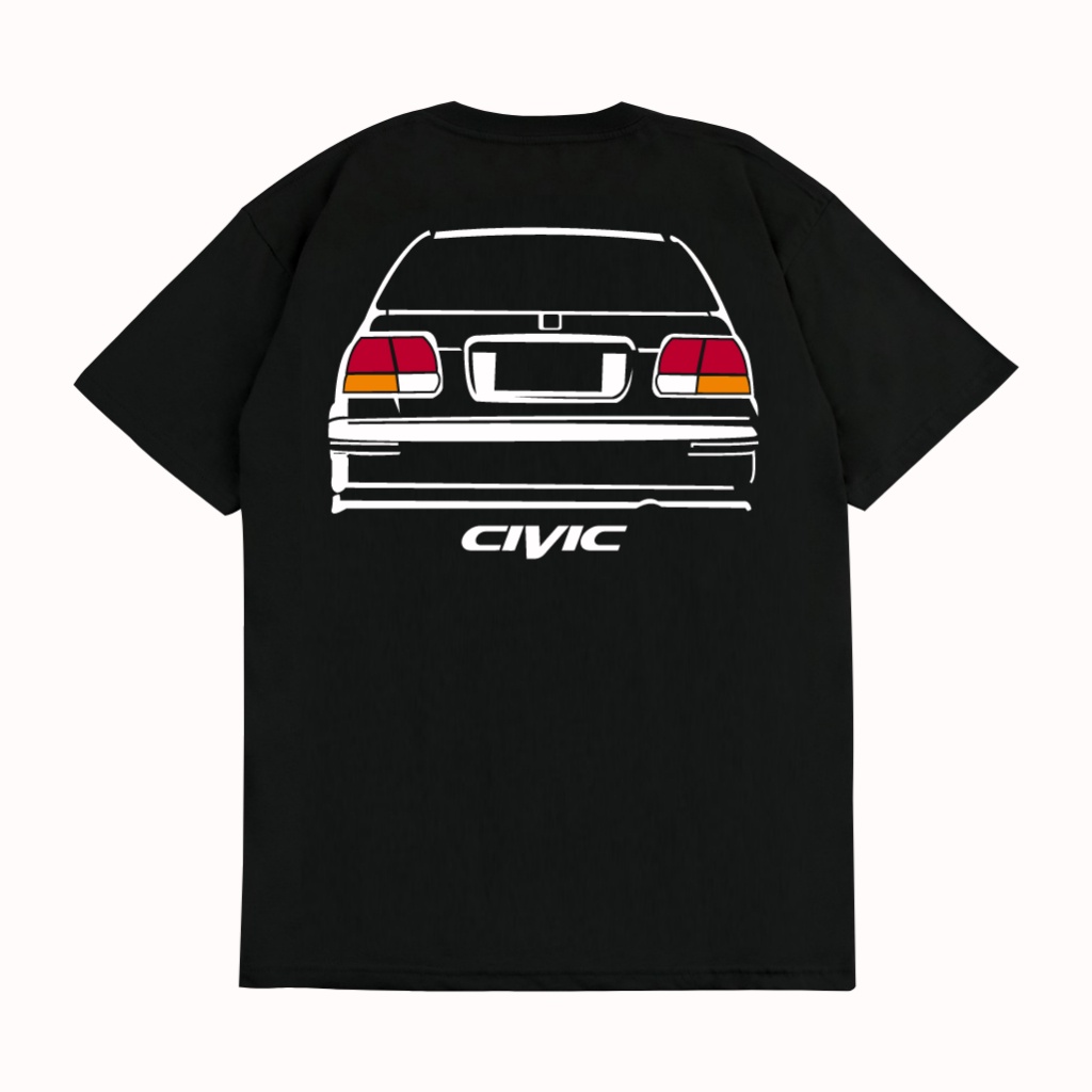 Kaos T Shirt HONDA CIVIC FERIO CIVIC EK Rear HOLOGRAM Kaos Otomotif