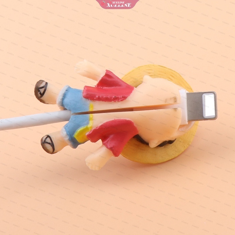 1pcs Cute ios Android Usb Protector Cable Bite Jepang hot Kawaii Anime demon slayer One Piece Angka Untuk Anak Hadiah Mainan [ZXL]