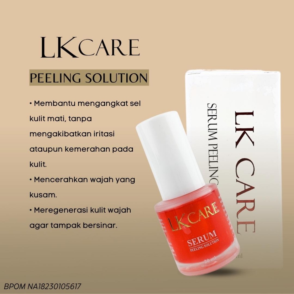 Serum Peeling Solution LKCare 20ml Serum Mengangkat Sel Kulit Mati Tumpas Komedo dan Memperbaiki Tekstur Wajah