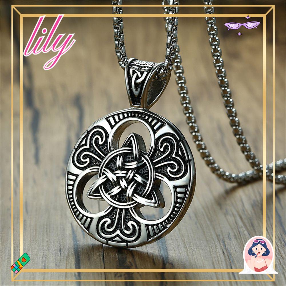 Lily Pendant Kalung Fashion Perhiasan Hadiah Jalan Hip Hop Vintage Desain
