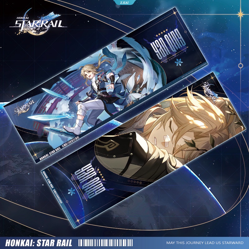 Honkai Star Rail Collection Cards Games Seele Bailu 7 Maret Dan Heng Clara Bronya Anime Tarot Card Kartu Koleksi Game Bookmark Hadiah [ZK]