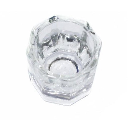 Gelas Dappen Bentuk Oktagonal untuk Liquid Bubuk Nail Art Kuku