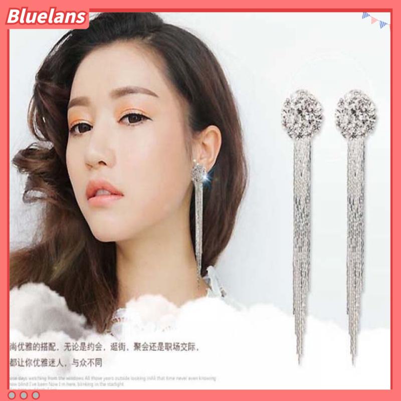 [BLS] Anting Wanita Berlian Rantai Cakar Kristal