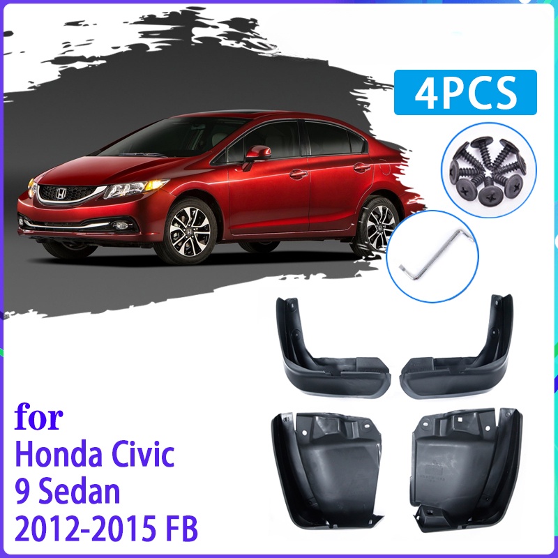 Flaps Lumpur Mobil Untuk Honda Civic 9 FB 2012 2013 2014 2015 Mudguard Splash Guard Fender Mudflaps Aksesoris Mobil