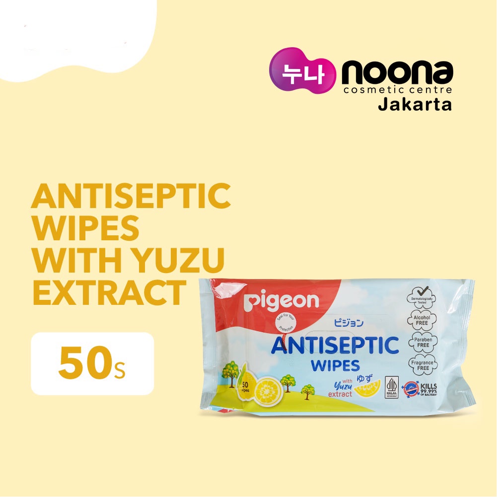 PIGEON BABY ANTISEPTIC WIPES WITH YUZU EXTRACT 50'S