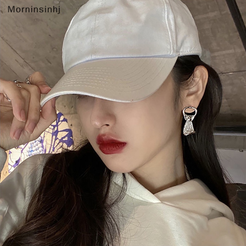 Mornin 1pasang Kaleng Tarik Cincin Anting Berlian Imitasi Fashion Perhiasan Kristal Untuk Wanita Temperamen Paduan Drop Anting Trendi Pesta Hadiah id