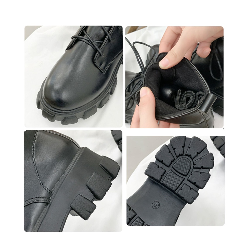 GRATIS BOX HS - 0291 Sepatu Boots Wanita Tinggi Fashion Korea Import Shoes