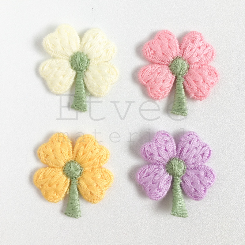 Bordir L112 Aplikasi rajut knit pohon patch hiasan jepit rambut headband anakbisa pesan satuan