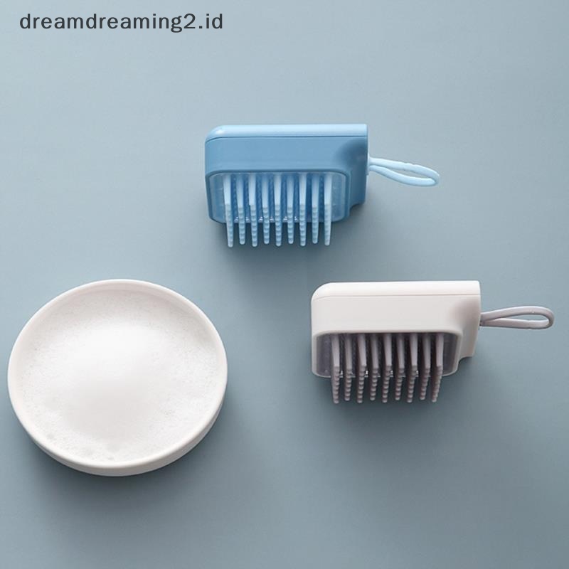 (drea) Silikon Kepala Tubuh Pijat Kepala Keramas Cuci Rambut Sisir Shower Brush //