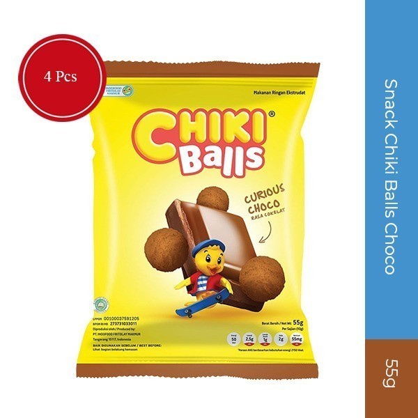 

SNACK CHIKI BALLS CHoco 55g - 4 pcs