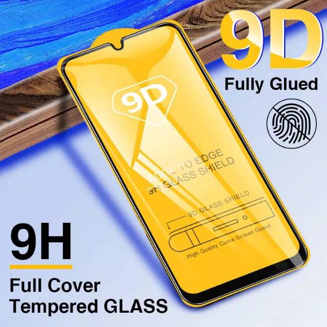 Tempered Glass Vivo Y02s Full Cover Full Screen Protector Anti Gores