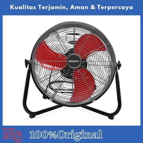 Krisbow 450B Kipas Angin Meja 18 Inci - Merah Hitam