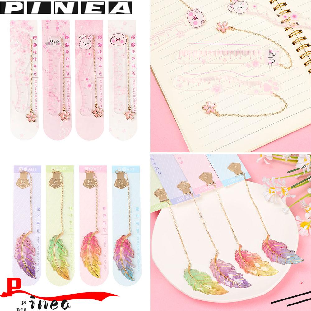 PINEAPPLE Binder Nanas Bookmark Hadiah Guru Siswa Alat Tulis Bunga Cherry Snowflake Leafs Clip Holder