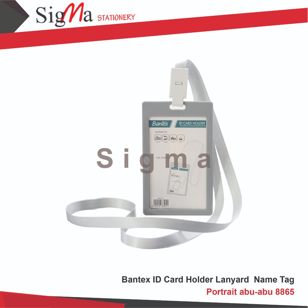 

Bantex ID Card Holder Lanyard | Name Tag Portrait #8865