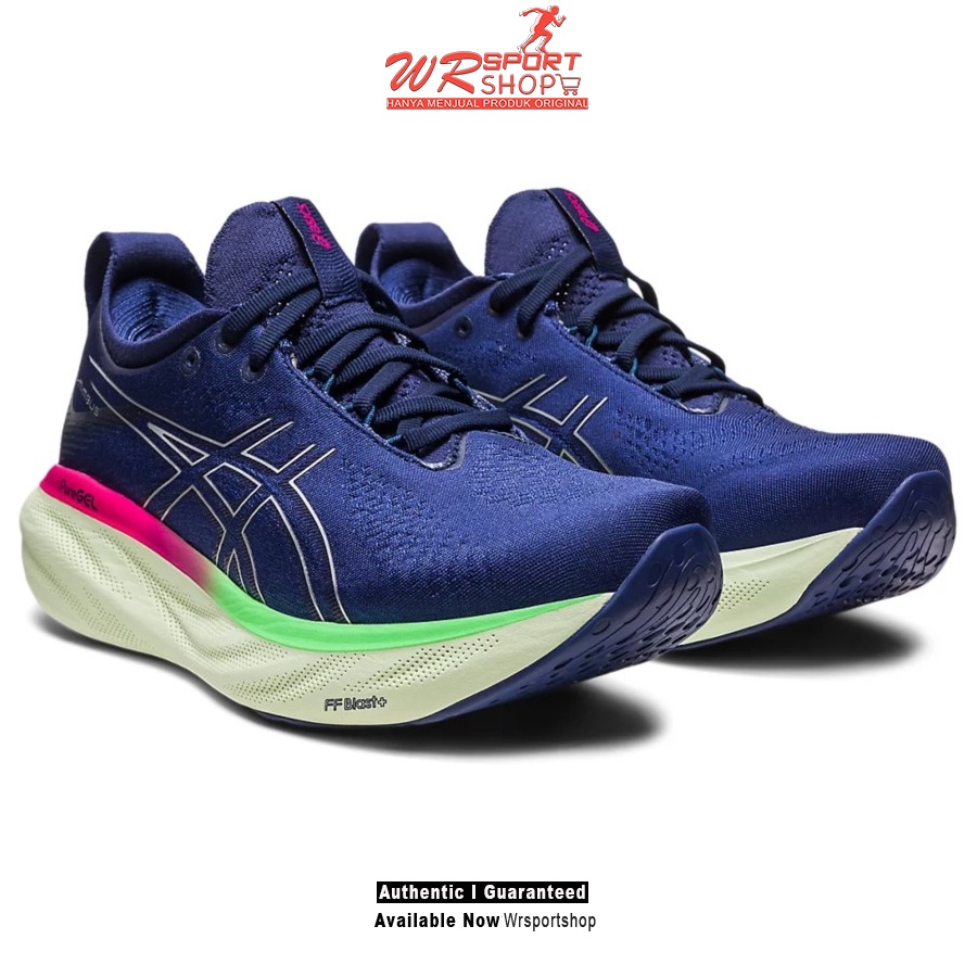 Sepatu Lari Wanita Asics GEL-NIMBUS 25 Indigo Blue ORIGINAL