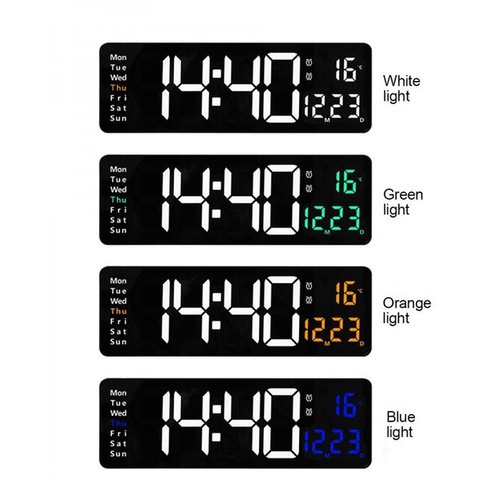 244 ROCKWARE DS6626 Wall Clock Mounted Digital LED - Jam Dinding Digital