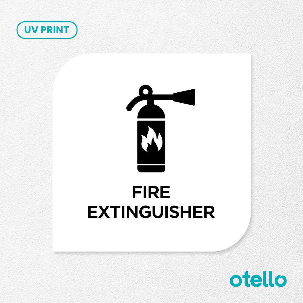 Fire Extinguisher Signage Board Akrilik Tempel Dinding Papan Acrylic